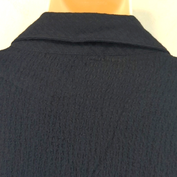 Torrid Peplum Crinkle Flannel Gauze Button Up Top 3X - Picture 11 of 16
